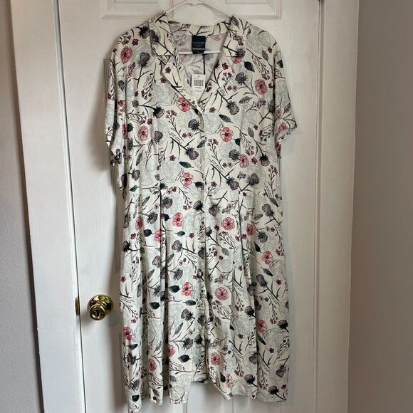 NWT Hot Topic Outlander Floral Button-Front Dress size 18/20 - Picture 7 of 13